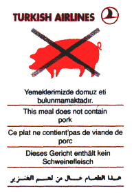  Muslims don't like pork 