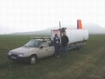 Foto nemá název, Auto s letadlem, autor fotografie: František Barcal