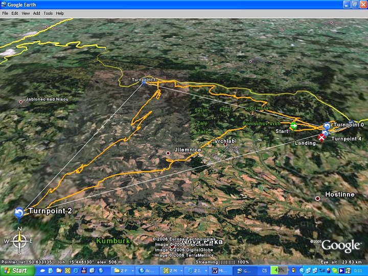  Trasa p�eletu 