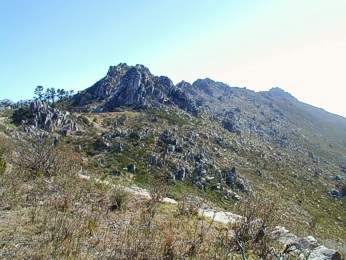  Pohled na start Sir Lowry pass ze silnice 