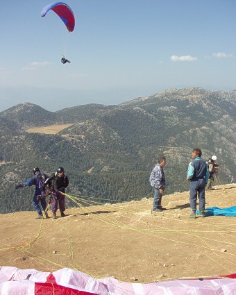  Na startovišti Babadag ve výšce 1780 metrů 