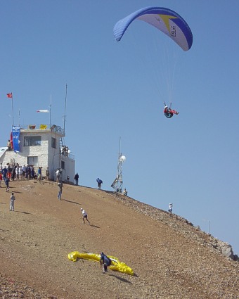  Na startovišti Babadag ve výšce 1990 metrů 