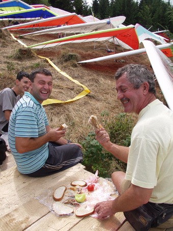  Jozo Kunik and his lunch 