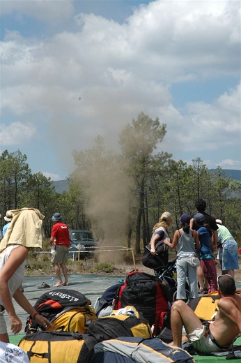  A dust devil at a taking off point 