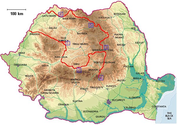  Trasa cesty 