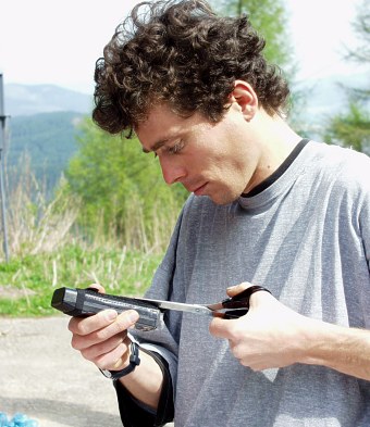  Tom� Lednik and his GPS 