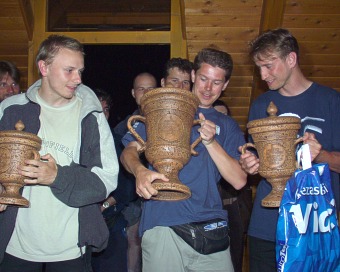  Winners of Hobby category - 1. Peter Kucera (middle), 2. Peter Borgula (right), 3. Piotr Kosmider (left) 