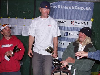  V�t�zov� celkov�ho po�ad� a sou�asn� Mistrovstv� �R - 1. Tom� Brauner (uprost�ed), 2. David Ohl�dal (vlevo), 3. Martin Orl�k (vpravo) 